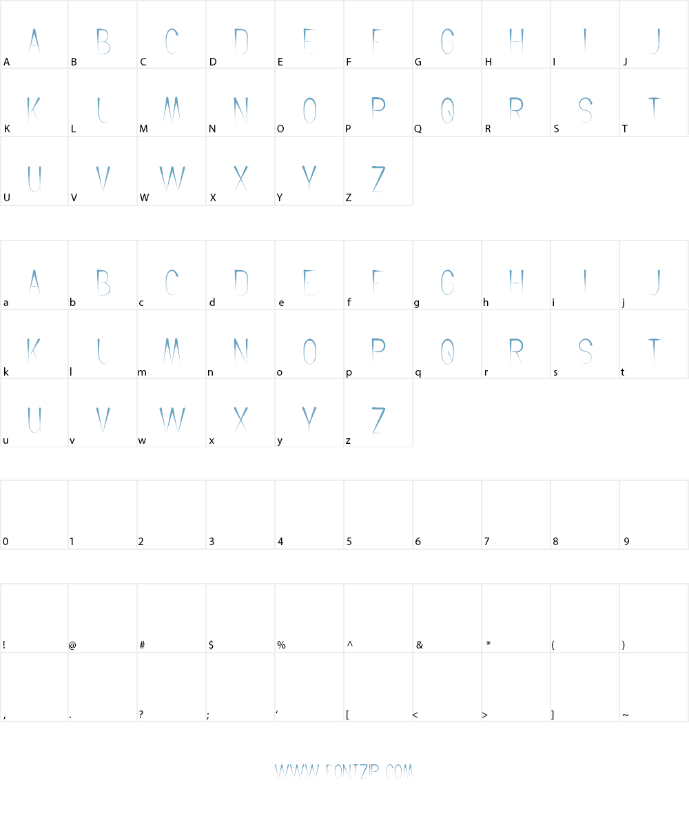 CROCHET PATTERN Font Character